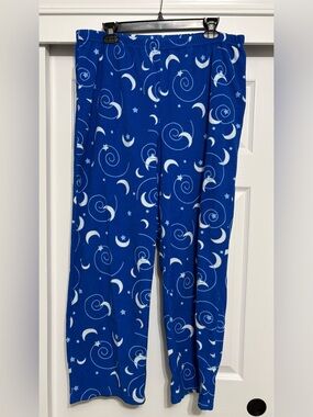 Fleece moon pajama bottoms
